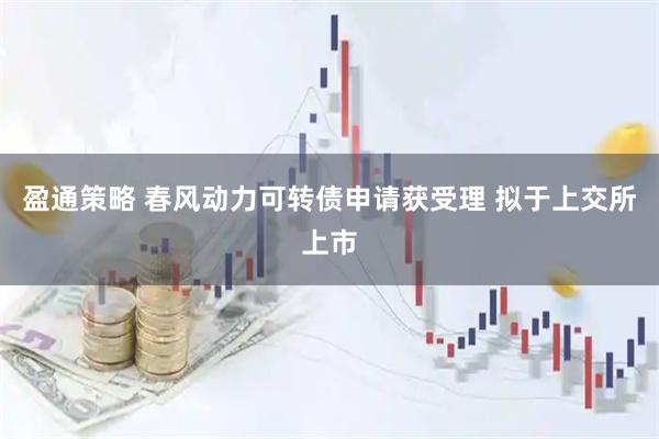 盈通策略 春风动力可转债申请获受理 拟于上交所上市